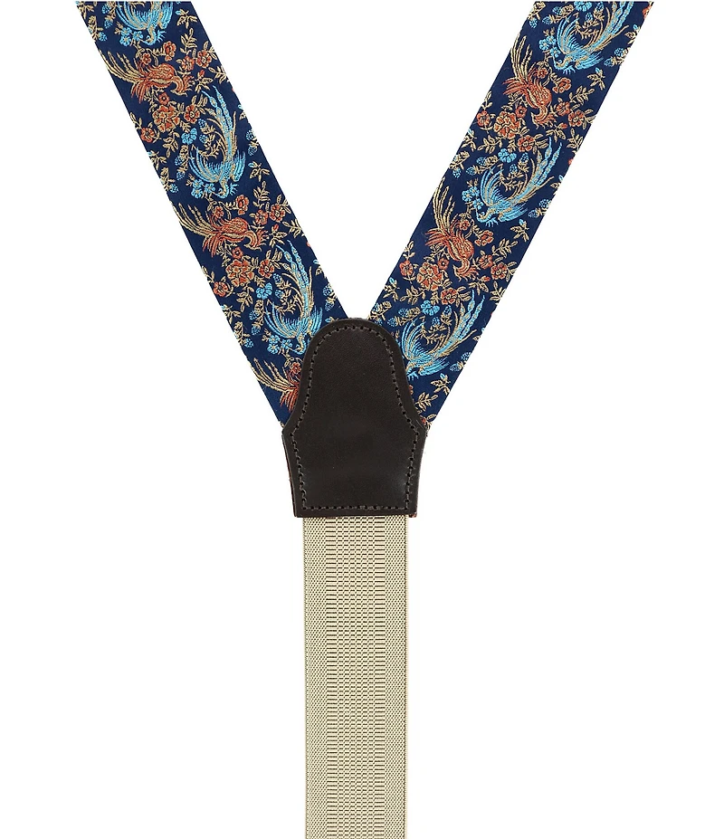 Trafalgar Birds Of Prosperity Silk End Suspenders