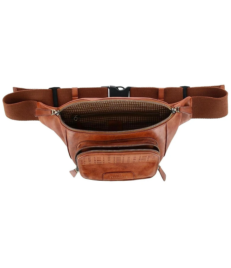 Trafalgar Caelen Leather Adjustable Waist Pack Sling Bag