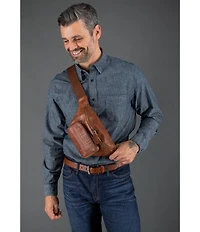 Trafalgar Caelen Leather Adjustable Waist Pack Sling Bag