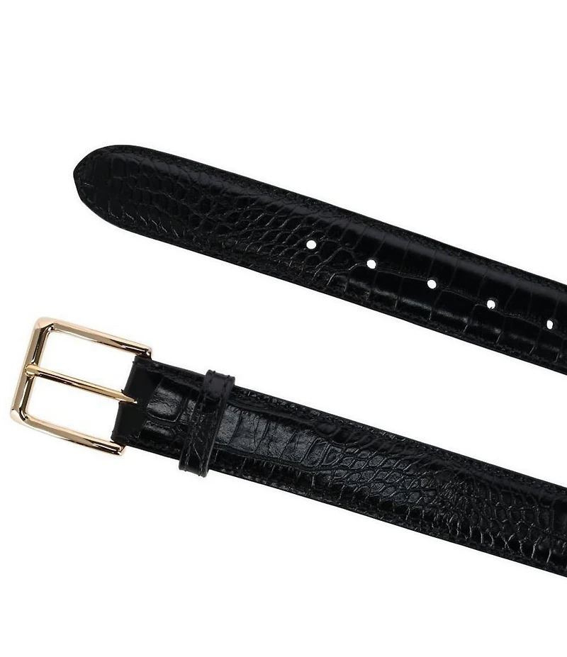 Trafalgar Chance 35mm Mini African Alligator Embossed Italian Leather Belt