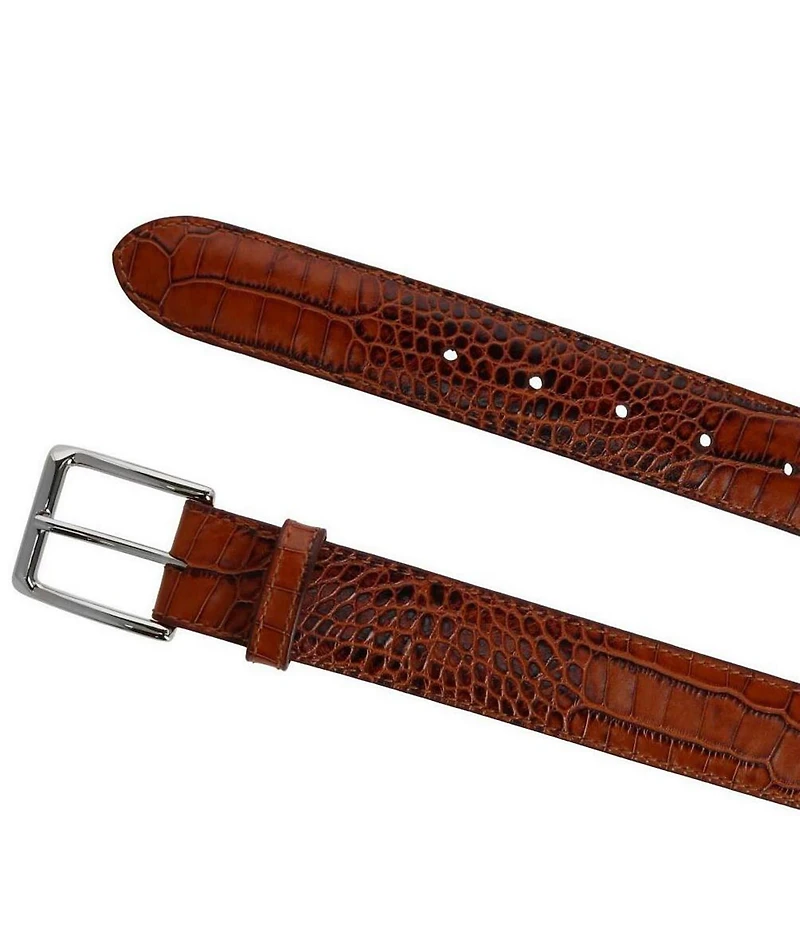 Trafalgar Chance 35mm Mini African Alligator Embossed Italian Leather Belt