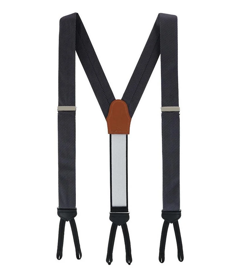 Trafalgar Leyton Diagonal Lined Tone On Tone Formal End Braces