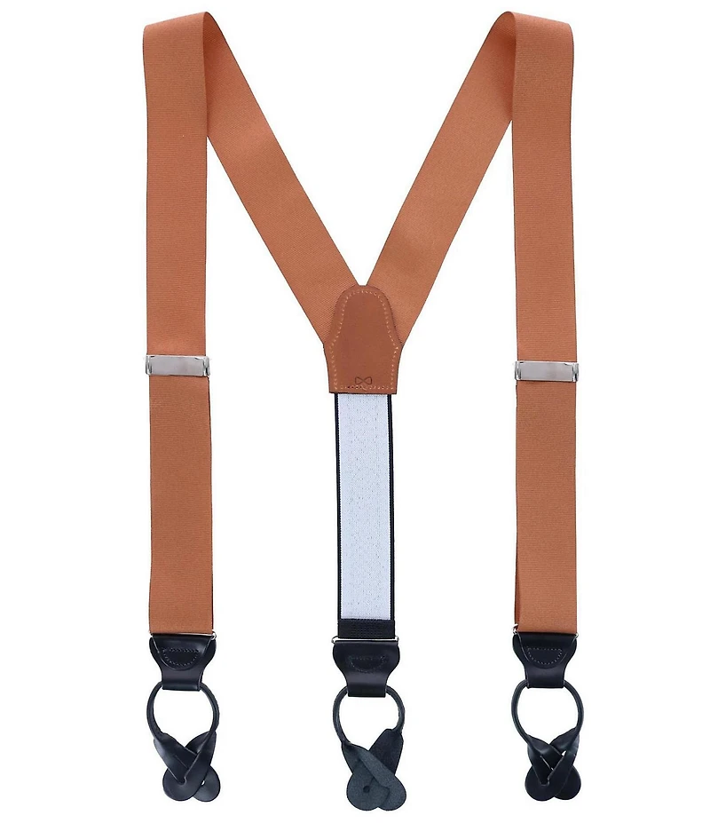 Trafalgar Phoenix Grosgrain Non-Stretch Ribbon Button End Suspenders