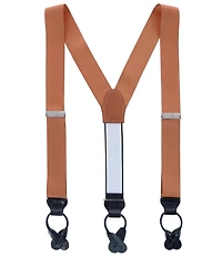 Trafalgar Phoenix Grosgrain Non-Stretch Ribbon Button End Suspenders
