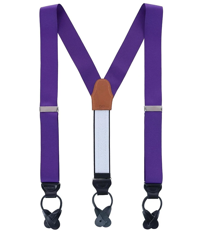 Trafalgar Phoenix Grosgrain Non-Stretch Ribbon Button End Suspenders