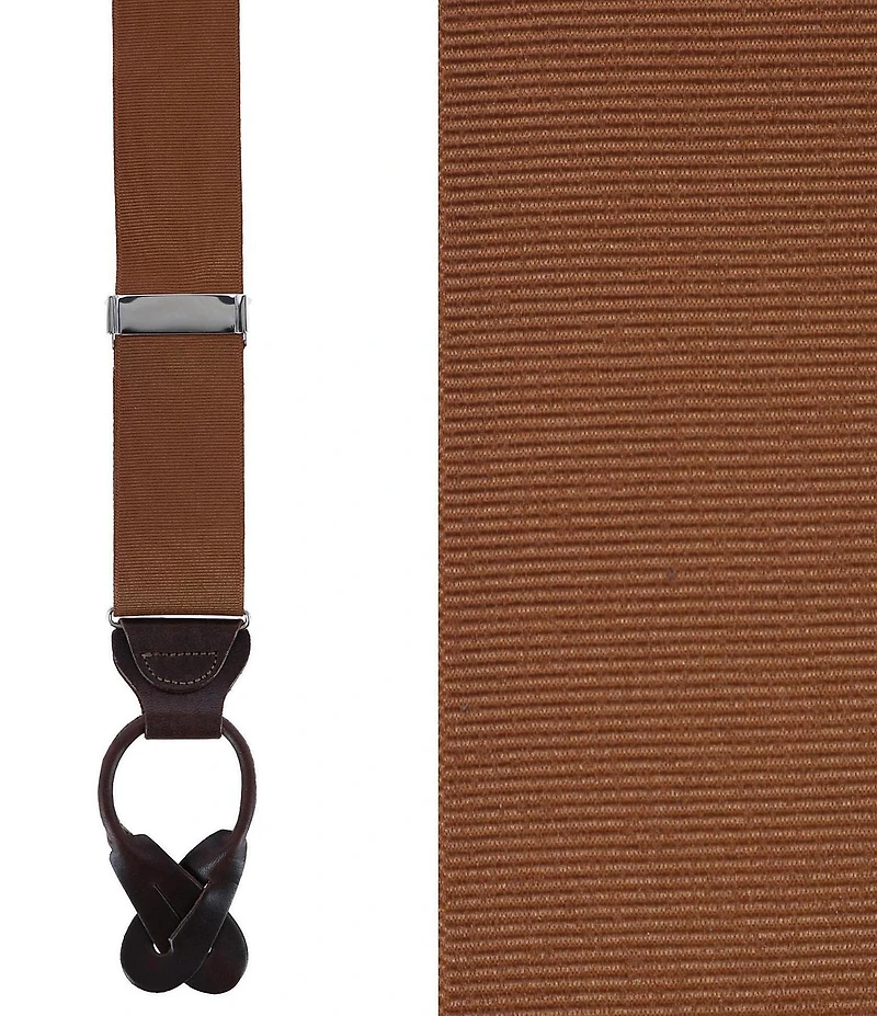 Trafalgar Phoenix Grosgrain Non-Stretch Ribbon Button End Suspenders