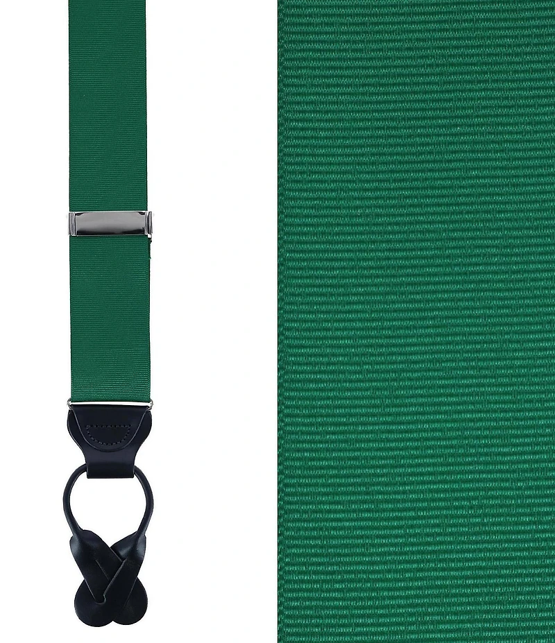 Trafalgar Phoenix Grosgrain Non-Stretch Ribbon Button End Suspenders