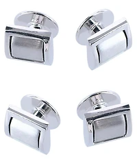 Trafalgar Plaza Square Formal Cuffs & Studs 6-Piece Set
