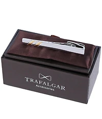 Trafalgar Rhodium And Gold Detailed Tie Bar
