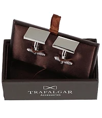 Trafalgar Rooney Rectangle Brass Engravable Cuff Links