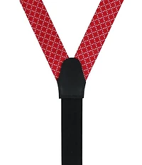 Trafalgar Rowan Geometric Pattern Silk Button End Braces