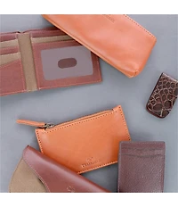 Trafalgar Sergio Leather Multimedia Zip Pouch