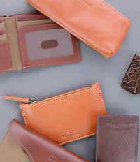Trafalgar Sergio Leather Multimedia Zip Pouch