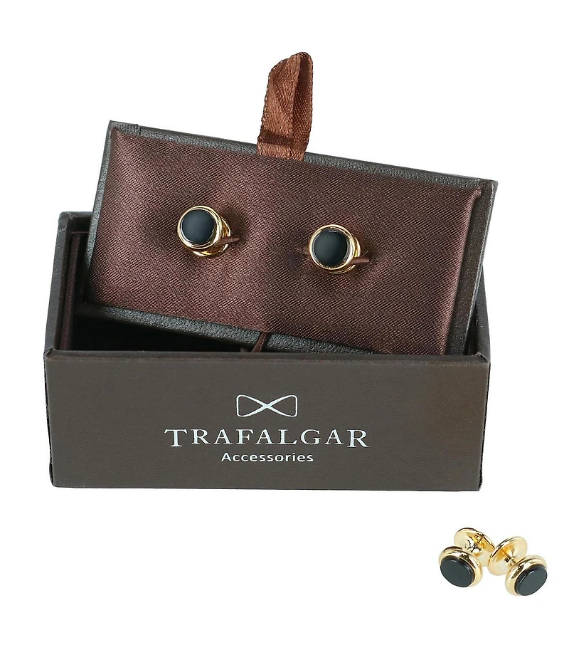 Trafalgar Sutton Genuine Onyx 4-Piece Tuxedo Stud Set