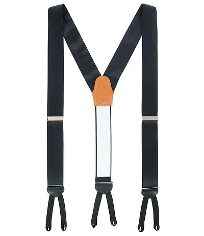 Trafalgar Sutton Solid Color Silk Formal End Suspenders