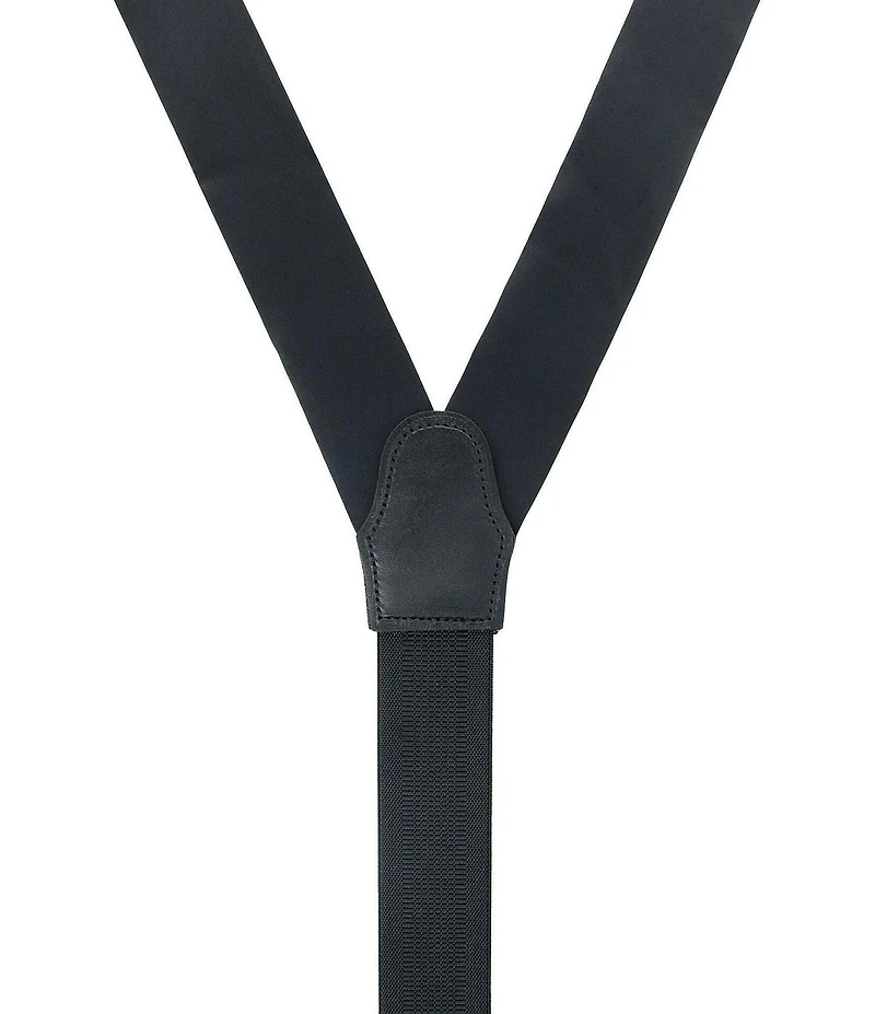 Trafalgar Sutton Solid Color Silk Formal End Suspenders
