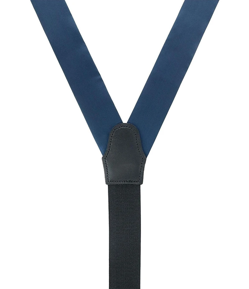 Trafalgar Sutton Solid Color Silk Formal End Suspenders