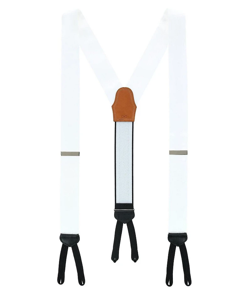 Trafalgar Sutton Solid Color Silk Formal End Suspenders