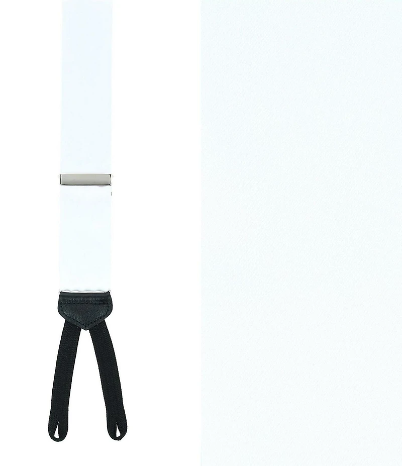 Trafalgar Sutton Solid Color Silk Formal End Suspenders