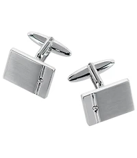 Trafalgar The Knigsley Rhodium And Czech Crystal Formal Cuffs & Links 6-Piece Set