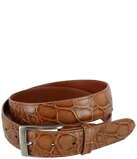 Trafalgar Toby Mock Turtle Embossed Leather Belt