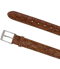 Trafalgar Toby Mock Turtle Embossed Leather Belt