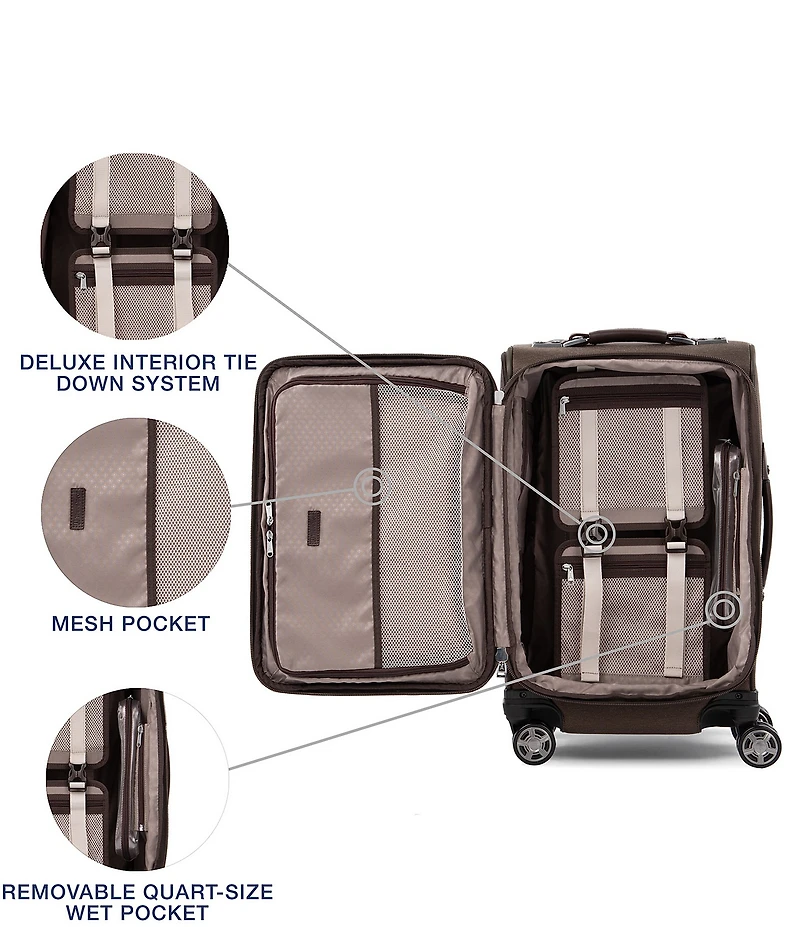Travelpro Platinum Elite 21#double; Expandable Carry-On Spinner Suitcase