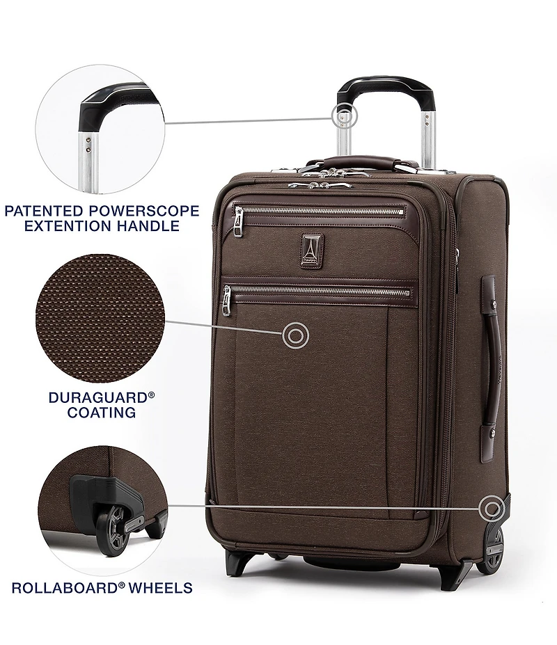 Travelpro Platinum Elite 22#double; Expandable Carry-On Rollaboard Suitcase