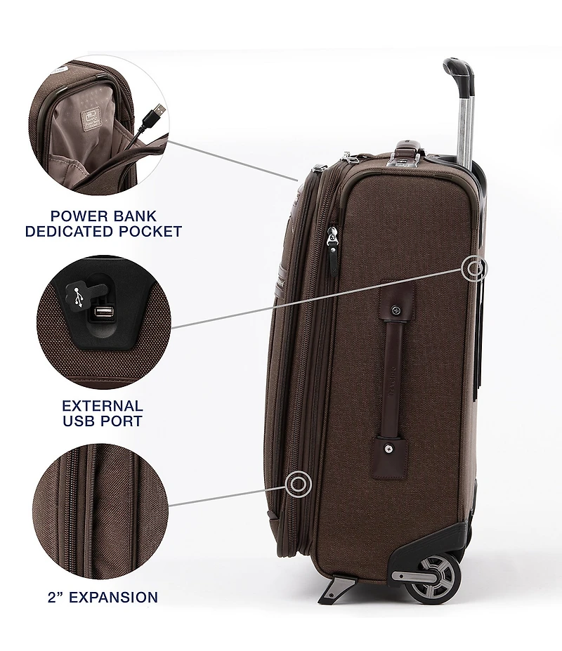 Travelpro Platinum Elite 22#double; Expandable Carry-On Rollaboard Suitcase