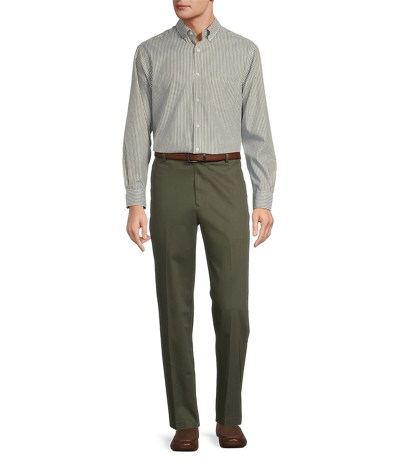 TravelSmart Classic Fit Flat Front Non-Iron Chino Pants