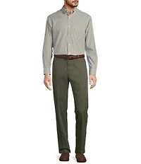 TravelSmart Straight Fit Flat Front Non-Iron Chino Pants