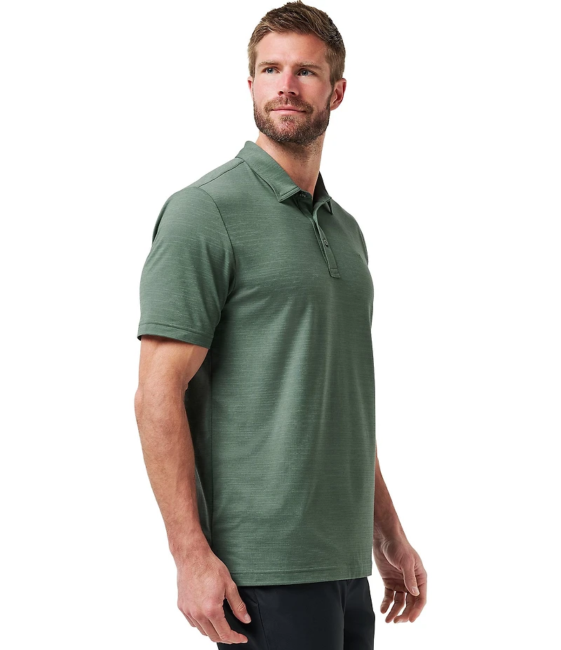 TravisMathew The Heater Performance Stretch Short Sleeve Polo Shirt