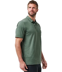 TravisMathew The Heater Performance Stretch Short Sleeve Polo Shirt