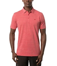 TravisMathew The Heater Performance Stretch Short Sleeve Polo Shirt