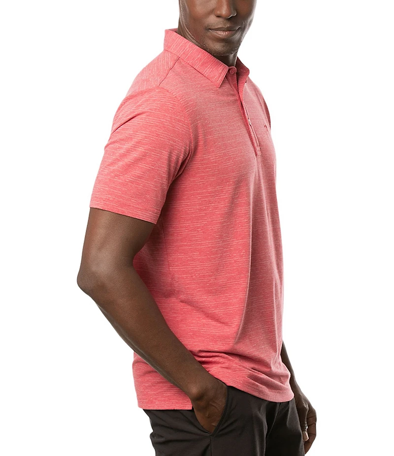 TravisMathew The Heater Performance Stretch Short Sleeve Polo Shirt