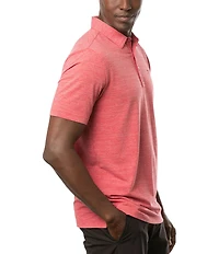 TravisMathew The Heater Performance Stretch Short Sleeve Polo Shirt