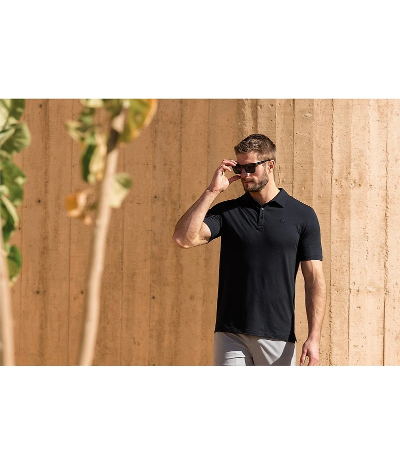 TravisMathew The Heater Performance Stretch Short Sleeve Polo Shirt