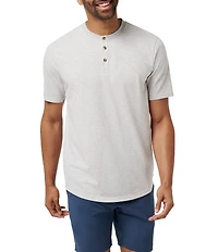 TravisMathew All Adrift Short Sleeve Henley Shirt