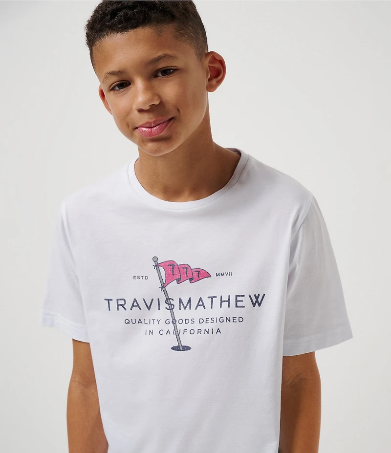 TravisMathew Big Boys 8-12 Worth A Shot Graphic T-Shirt
