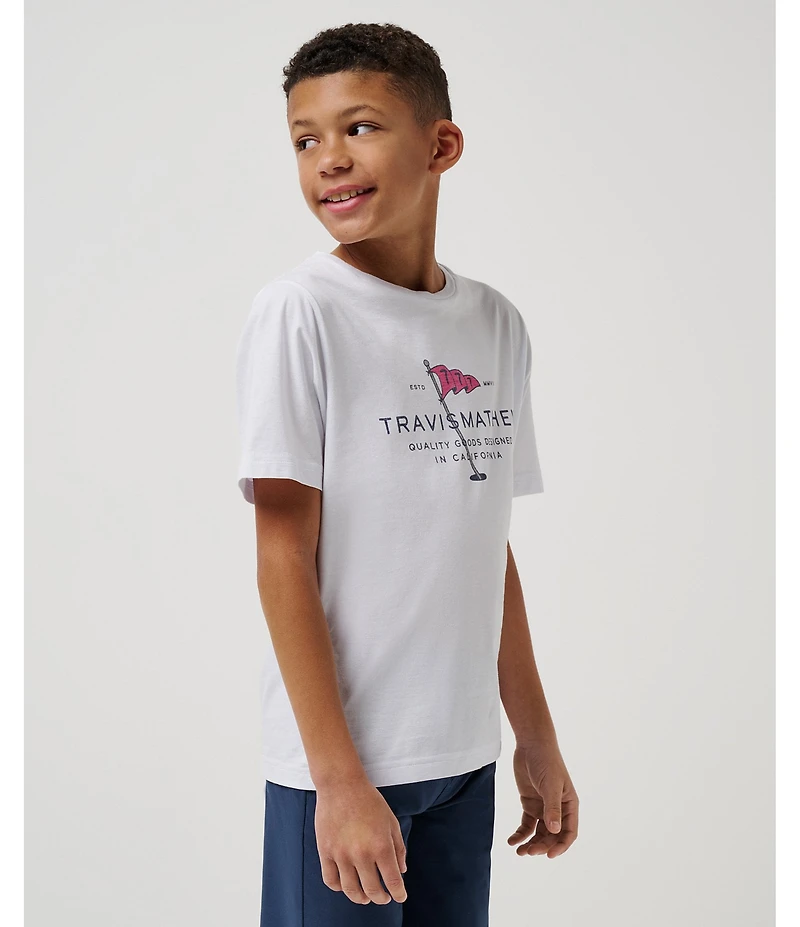 TravisMathew Big Boys 8-12 Worth A Shot Graphic T-Shirt