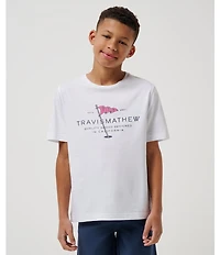 TravisMathew Big Boys 8-12 Worth A Shot Graphic T-Shirt