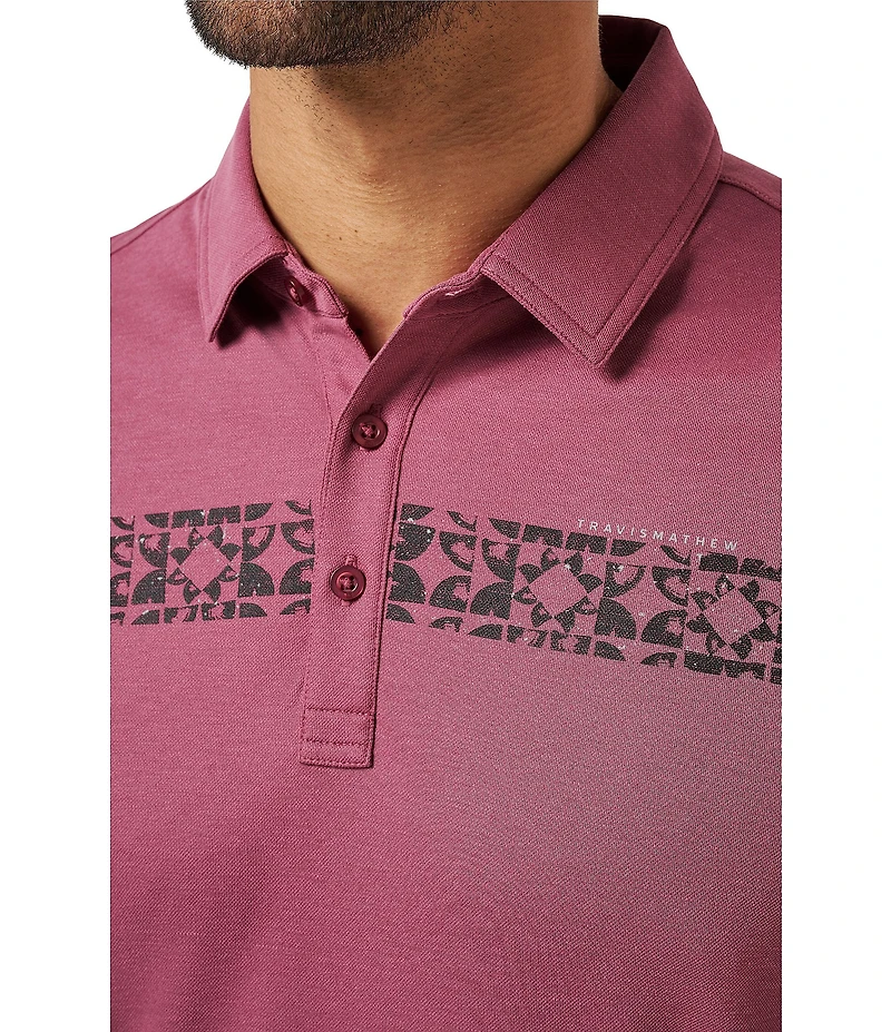 TravisMathew Bungee Jump Short Sleeve Polo Shirt