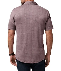 TravisMathew Cabana Floral Print Short Sleeve Polo Shirt