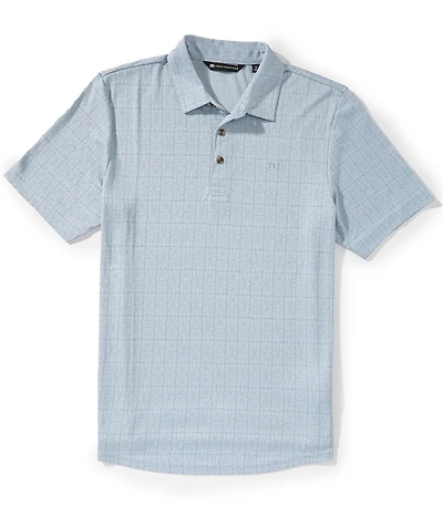 TravisMathew Cabana Floral Print Short Sleeve Polo Shirt