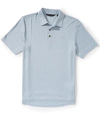 TravisMathew Cabana Floral Print Short Sleeve Polo Shirt