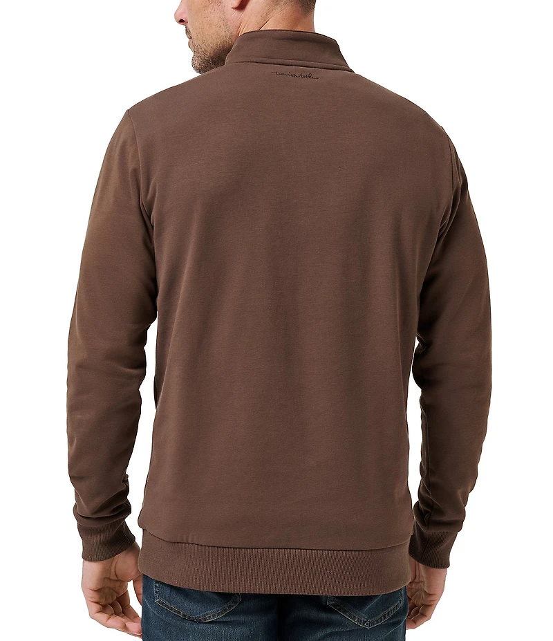 TravisMathew Cloud Quarter Zip 2.0 Fleece Pullover