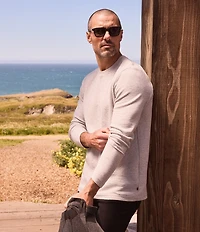 TravisMathew Cloud Waffle Crew Shirt