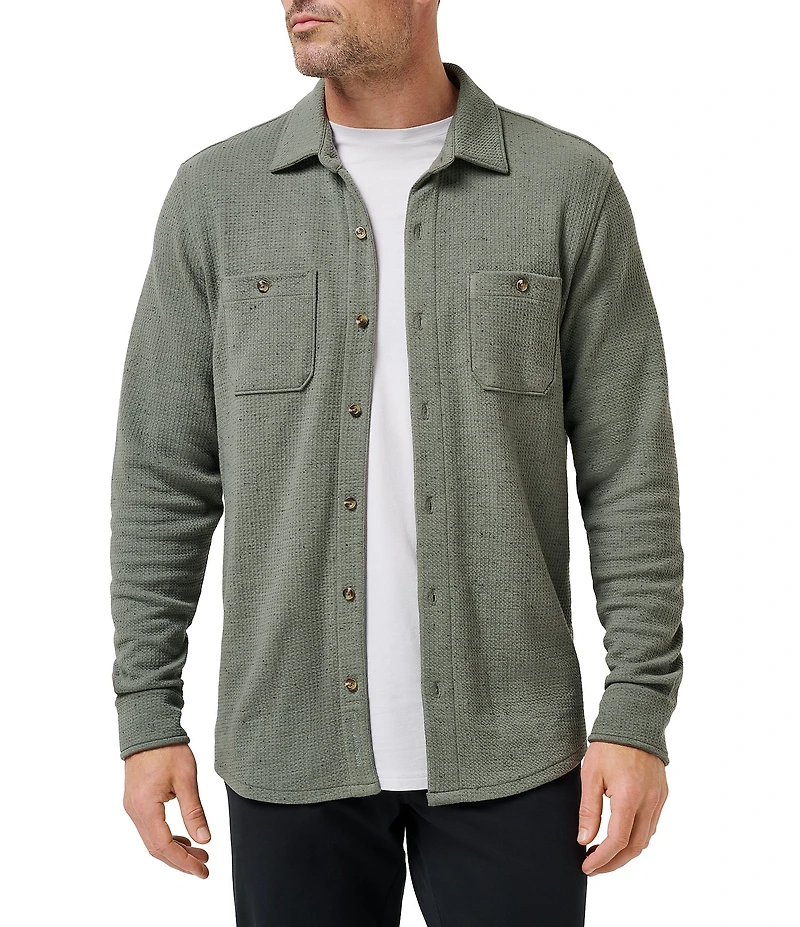TravisMathew Cloud Waffle Shirt Jacket