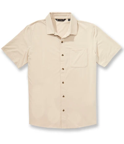 TravisMathew Comfortknit Beach Club Short Sleeve Woven Shirt