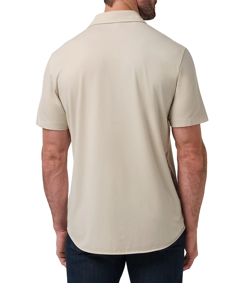 TravisMathew Comfortknit Beach Club Short Sleeve Woven Shirt